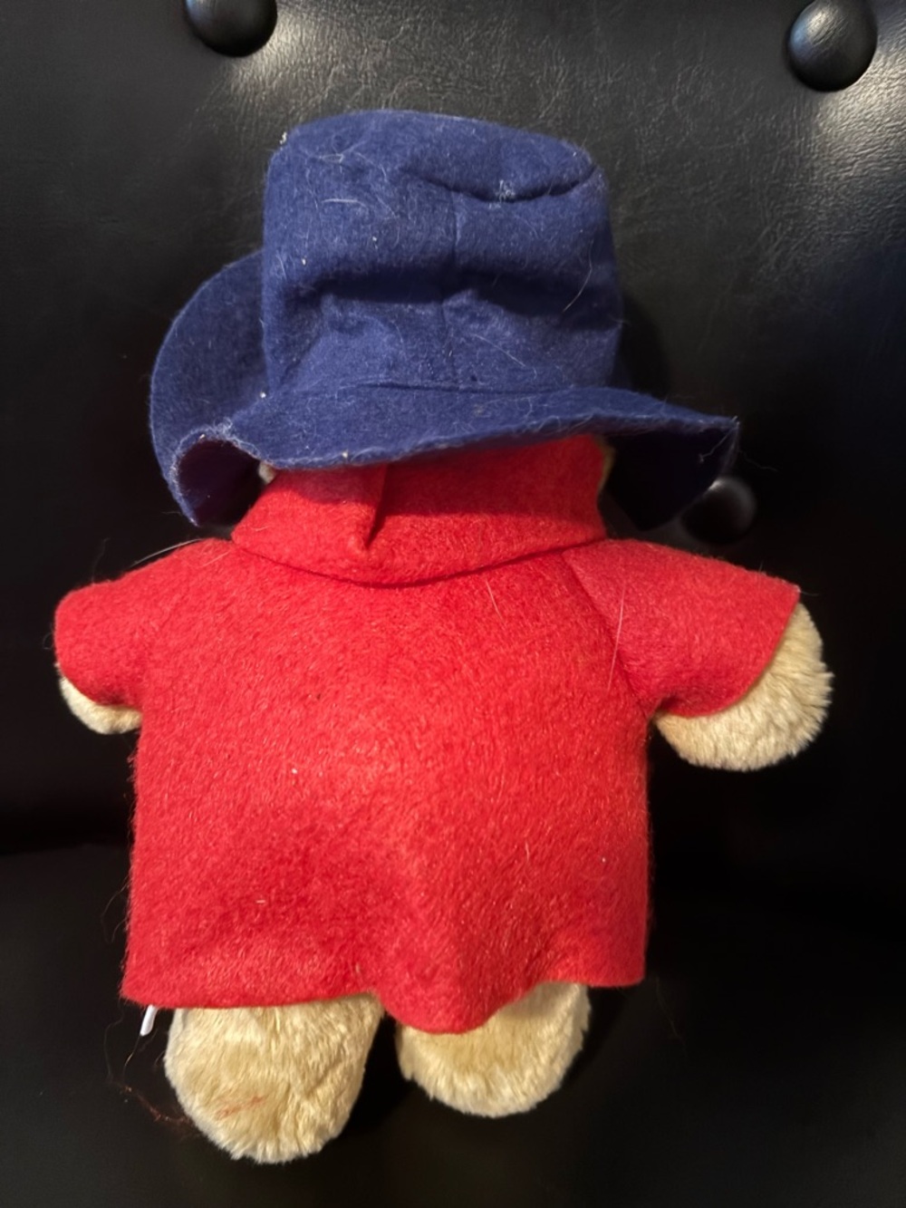 Stuffed Bear Plush in Red Coat and Navy Hat - Classic Paddington Style - Picture 5 of 5